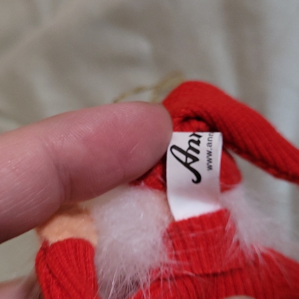 Annalee Christmas Ornament. Bedtime Santa with Slippers 2007 - Picture 8 of 11